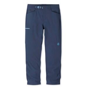 Stio Mountain Shadow Trail Pants Mens Size 33S Navy Zip Pockets‎ Drawstring NWT